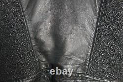 Louis Vuitton Leather Biker Black Monogram Jacket 38 FR