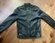 Lucky Brand Bonneville 100% Lamb Leather Cafe Racer Jacket Black Mens S