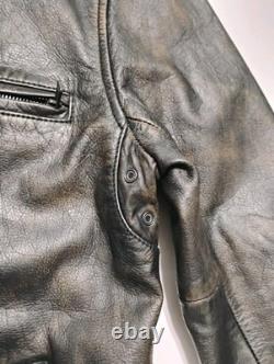 Lucky Brand Bonneville Men's Brown Distressed Leather Jacket Size S