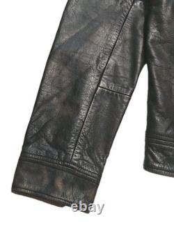 Lucky Brand Bonneville Men's Brown Distressed Leather Jacket Size S