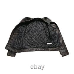 Lucky Brand Bonneville Men's Brown Distressed Leather Jacket Size S