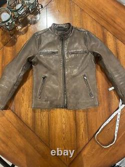 Lucky Brand Leather Racer Jacket