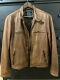 Lucky Brand Mens Brown Leather Bonneville Motorcyle Racing Jacket Size L