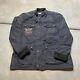 Lucky Brand Triumph Motorcycle Jacket Men's XL Moto Biker Canvas