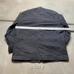 Lucky Brand Triumph Motorcycle Jacket Men's XL Moto Biker Canvas