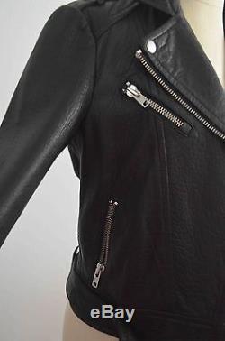 MACKAGE Aritzia Rumer Black Leather Motorcycle Jacket Sz XS Retail $690