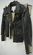 MAISON MARTIN MARGIELA For H&M Black Leather Moto Jacket Size 8 (38)