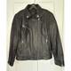 MARC NEW YORK Black Motorcycle Bomber Heavy Soft Leather Jacket Lined Zip Mens M