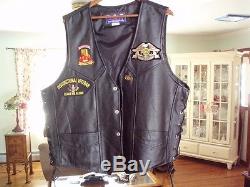 Mens Harley Davidson Leather Jacket Coat 2xl Plus A Leather Vest
