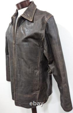 M. JULIAN Wilsons Men's S Brown Leather Jacket Removable THINSULATE Liner VEUC