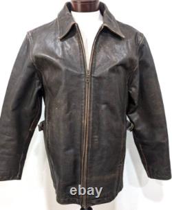 M. JULIAN Wilsons Men's S Brown Leather Jacket Removable THINSULATE Liner VEUC