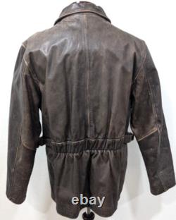 M. JULIAN Wilsons Men's S Brown Leather Jacket Removable THINSULATE Liner VEUC