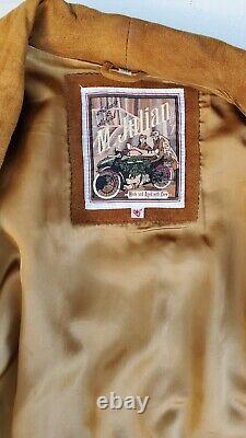 M Julian Wilson's Men's Suede Chore Coat Jacket Antique Brown Size Large