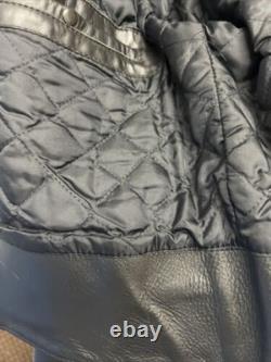 M & M Johnson Leathers CHP M-500 Black Leather Jacket Size 44 US