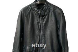 Ma JULIUS 7 lamb leather biker moto collar jacket sz2 eu46 sml slim fit Japan