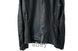 Ma JULIUS 7 lamb leather biker moto collar jacket sz2 eu46 sml slim fit Japan