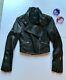 Mackage Aritzia Black Leather Jacket $575 Cropped Biker Zippers XS Lambskin