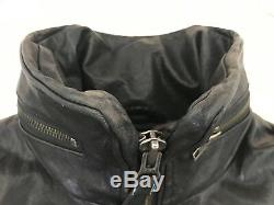 Mackage Elie Lamb Leather Jacket Coat Womens Sz Large Black Biker Motorcycle Zip