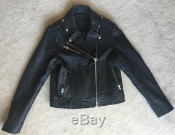 Mackage Rumer pebbled black leather jacket (Women's Medium)