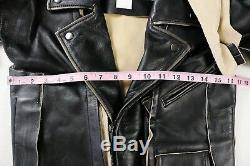 Maison Martin Margiela x HM H&M Black Motorcycle Leather Jacket Size 6