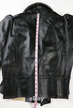 Maison Martin Margiela x HM H&M Black Motorcycle Leather Jacket Size 6