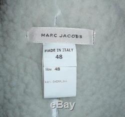 Marc Jacobs Genuine Leather Shearling Sheepskin Coat/Jacket Size 48 Italy