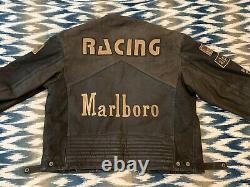Marlboro Vintage Racing Leather Jacket XL
