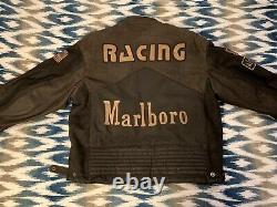 Marlboro Vintage Racing Leather Jacket XL