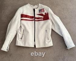 Max UNLIMITED Vintage Leather Rising Star Jacket Made in Italy Compare To Nexx