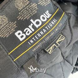 Men's Barbour International Duke Waxed Black Jacket Wax Coat Size XL