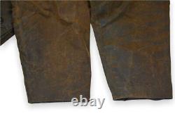 Men's Barbour Solway Zipper Vintage Brown Jacket England Classic Size C42/107cm