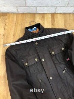 Men's Belstaff Trialmaster Legend Waxed Jacket Motorcycle Belted Italy Size 40