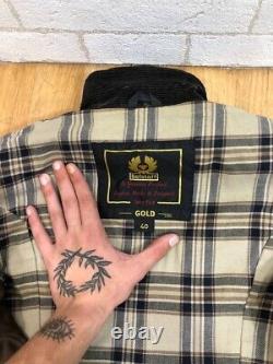 Men's Belstaff Trialmaster Legend Waxed Jacket Motorcycle Belted Italy Size 40