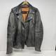 Men's Biker Distressed Gray Leather Racer Jacket WithVents by Vance Leather XXL