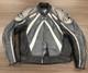 Men's Black Leather Motorcycle Jacket Joe Rocket Sports Biker Size 44