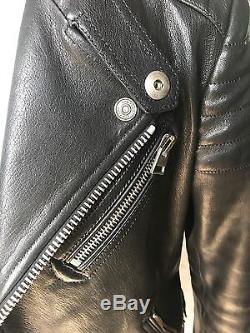 Men's Black sz 52R Tom Ford leather motorcycle jacket that still sells in store