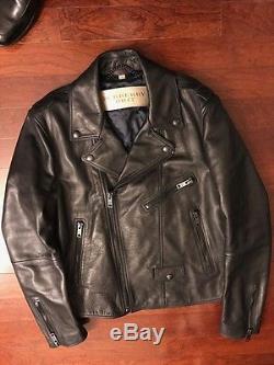 Men's Burberry Brit Leather Motorcycle Jacket XL