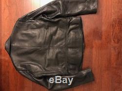Men's Burberry Brit Leather Motorcycle Jacket XL