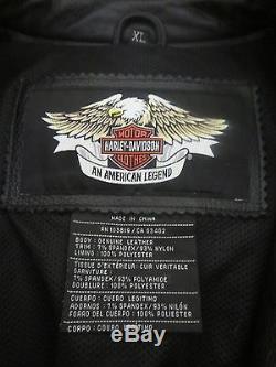 Men's Harley Davidson Leather Aeration Jacket XLarge