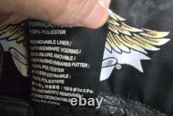 Men's Harley Davidson Leather Jacket L Y2K Easy Rider Retro Style NICE! B900