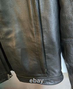 Men's Harley Davidson Leather Jacket L Y2K Easy Rider Retro Style NICE! B900