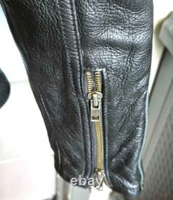 Men's Harley Davidson Leather Jacket L Y2K Easy Rider Retro Style NICE! B900