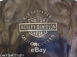 Men's Harley-Davidson Road Warrior 3-in-1 Black Leather Riding Jacket 3XL Tall