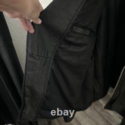 Men's Heavy Duty Biker Leather Motorcycle Jacket Size 56
