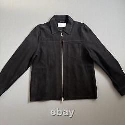 Men's Leather Jacket Biker Nordstrom Black Large 100% Leather