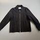 Men's Leather Jacket Biker Nordstrom Black Large 100% Leather