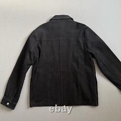 Men's Leather Jacket Biker Nordstrom Black Large 100% Leather