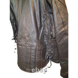 Men's Leather Riding Jacket Size 54