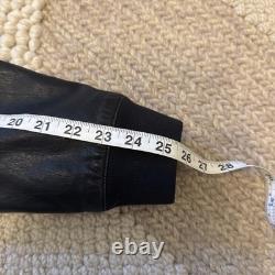 Men's Lucky Brand Black Label S Cafe Racer Leather Bomber Motorcycle Jacket