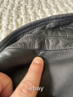 Men's Lucky Brand Titan Leather Motorcycle Biker Jacket Size MEDIUM slim fit